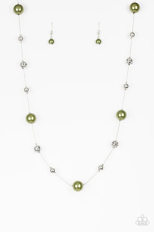 Eloquently Eloquent - Green Paparazzi Necklace (PZ-5492)