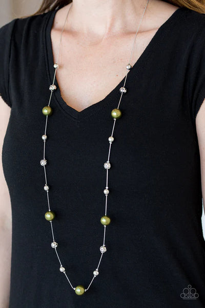 Eloquently Eloquent - Green Paparazzi Necklace (PZ-5492)