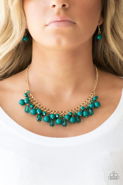 Tour de Trendsetter - Green Necklace - Paparazzi Accessories (PZ-5135)