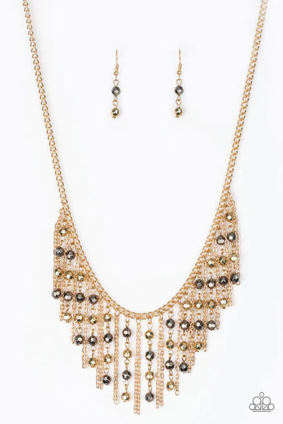 Rebel Remix - Multi Paparazzi Necklace (PZ-5411)