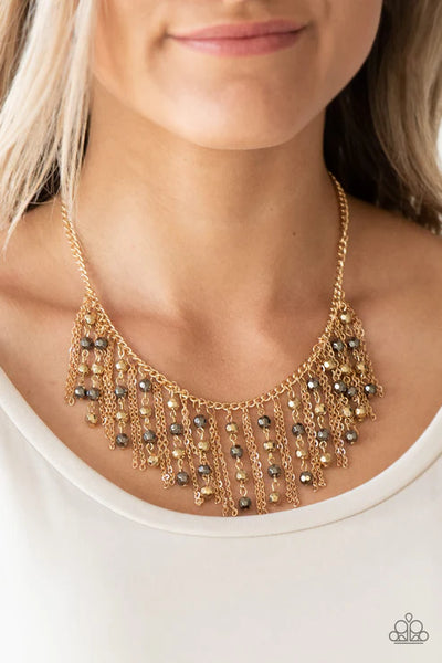 Rebel Remix - Multi Paparazzi Necklace (PZ-5411)