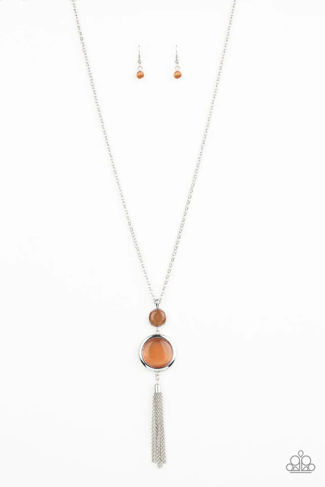 Have Some Common SENSEI - Orange Necklace - Paparazzi Accessories (PZ-5457)