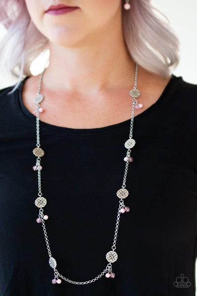 Color Boost - Pink Paparazzi Necklace (PZ-3303)