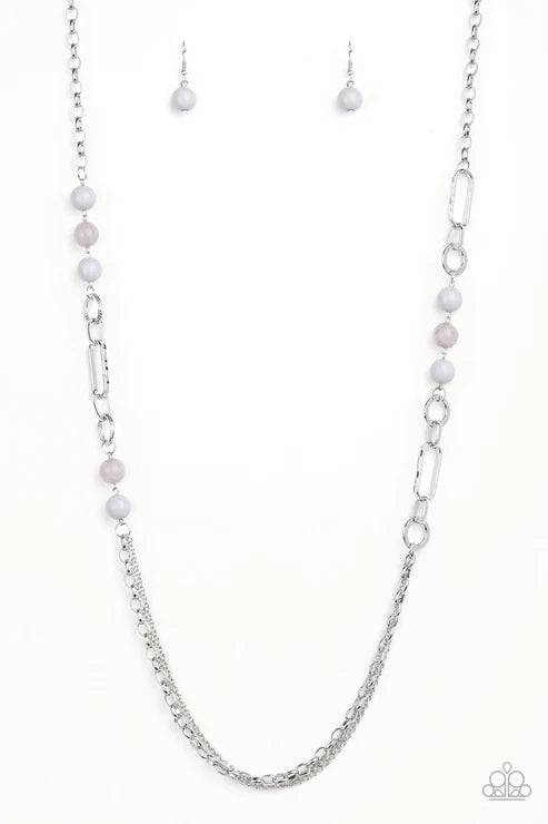 CACHE Me Out - Silver Paparazzi Necklace (PZ-2231)