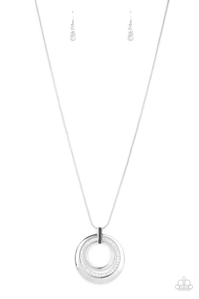Gather Around Gorgeous - White Paparazzi Necklace (PZ-2898)