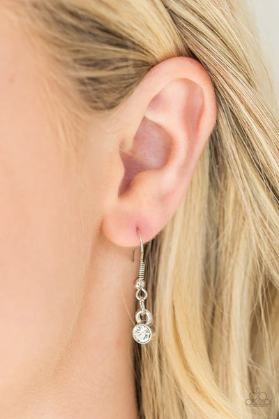 Gather Around Gorgeous - White Paparazzi Necklace (PZ-2898)