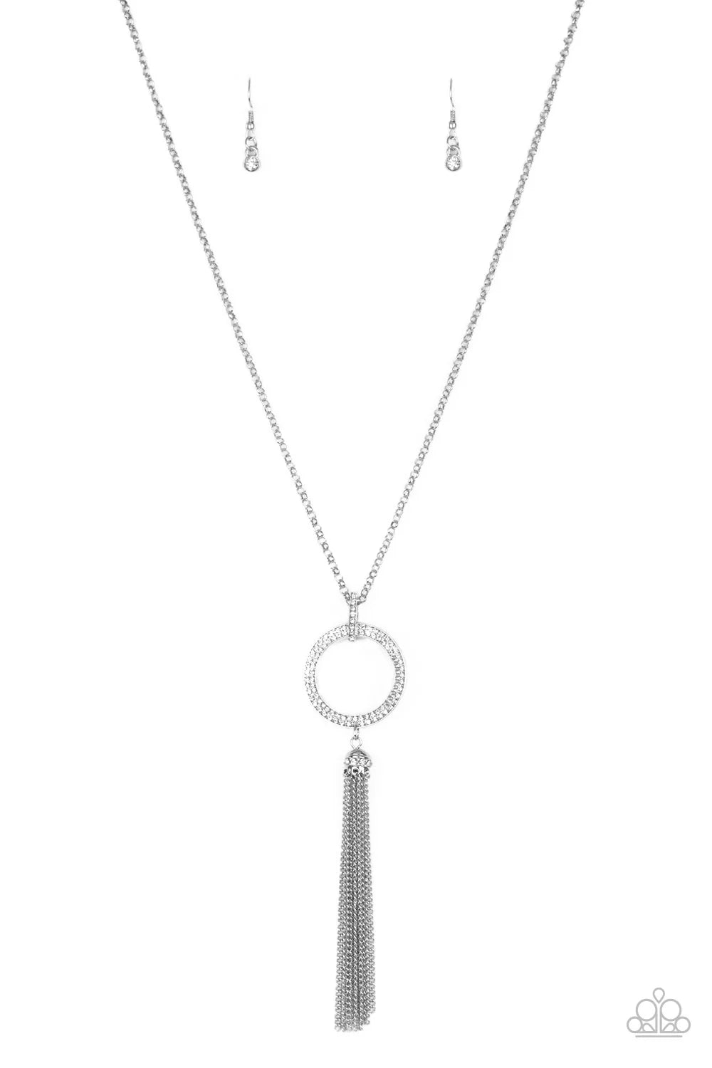 Straight To The Top - White Necklace - Paparazzi Accessories (PZ-115)