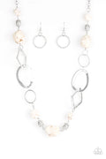 Thats TERRA-ific! - White Paparazzi Necklace