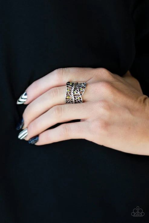 Stage Struck - Green Paparazzi Ring