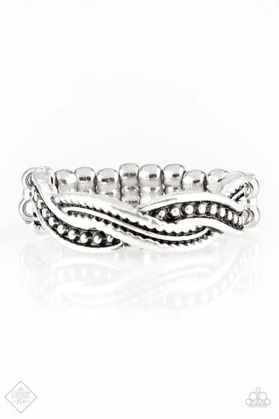 Texture Tango - Silver Paparazzi Ring (T5)