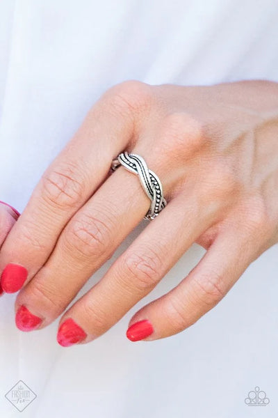 Texture Tango - Silver Paparazzi Ring (T5)