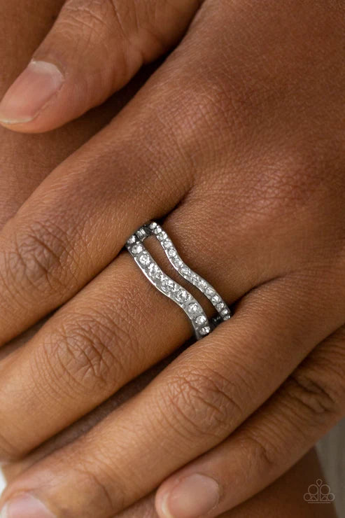 Elite Squad - White Paparazzi Ring (T67)
