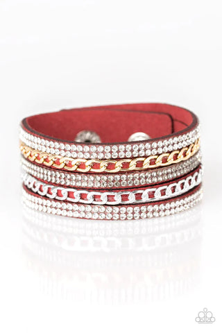 Fashion Fiend - Red Paparazzi Bracelet (W126)