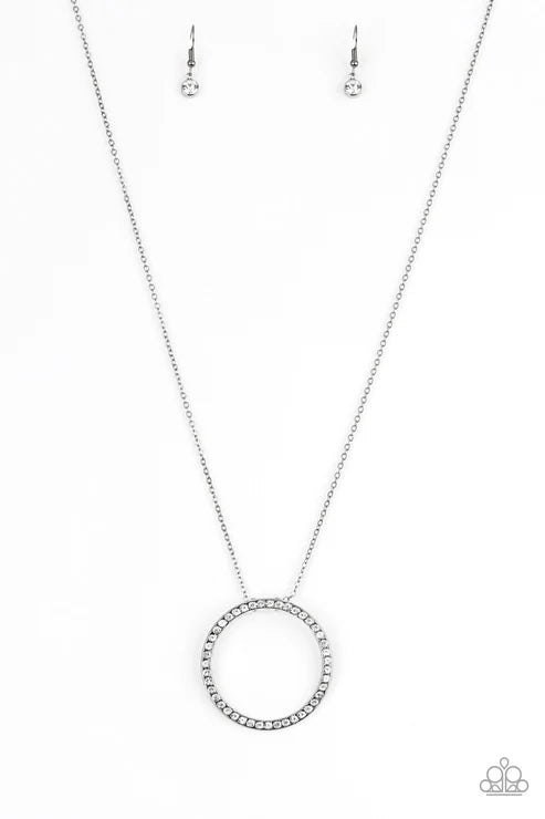 Center Of Attention - Black Paparazzi Necklace (PZ-145)