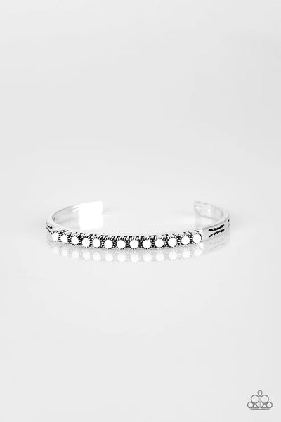 New Age Traveler - White Paparazzi Bracelet