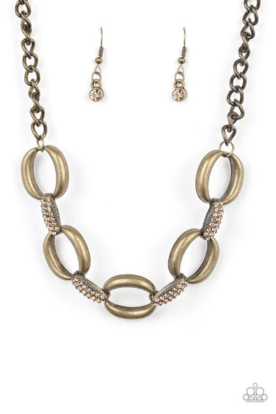 Boss Boulevard - Brass Paparazzi Necklace