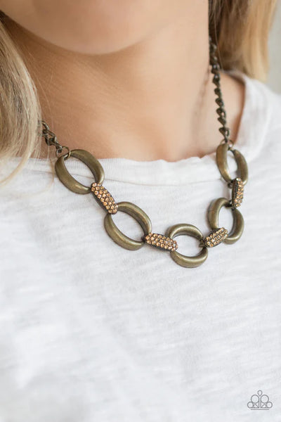 Boss Boulevard - Brass Paparazzi Necklace