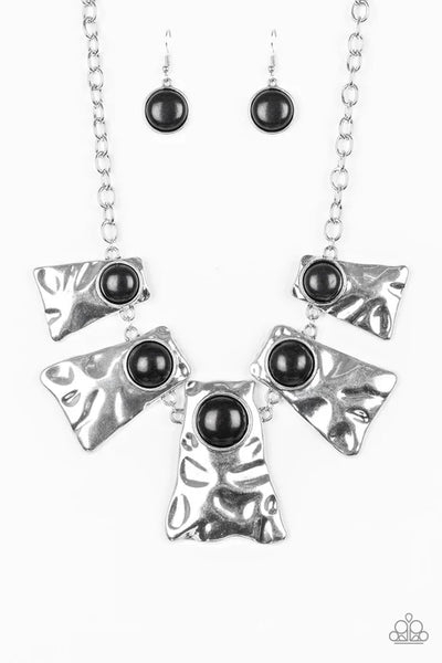 Cougar - Black Paparazzi Necklace (PZ-2148)