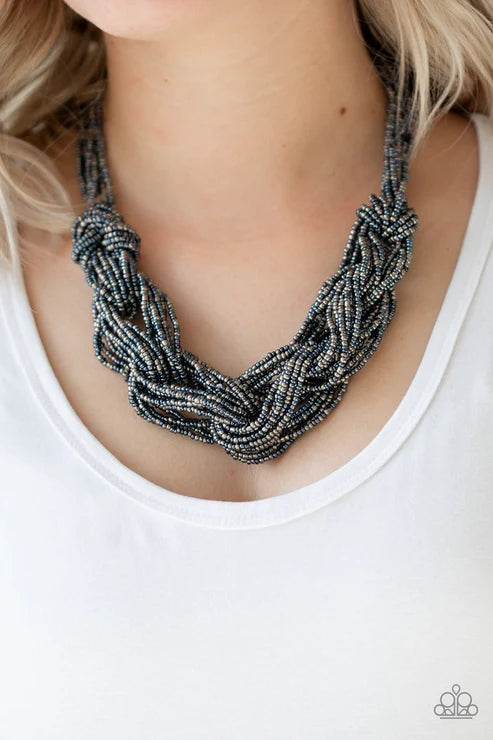 Paparazzi ♥ City Catwalk - Blue ♥ Necklace (PZ-5185)