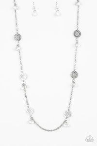 Color Boost - White Paparazzi Necklace (PZ-2441)