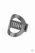 Tour de Contour - Black Paparazzi Ring (T92)