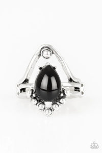 The Bold and The BEAD-iful - Black Paparazzi Ring (T86)