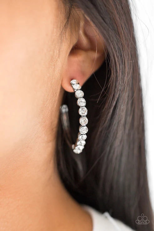 My Kind Of Shine - Black Paparazzi Earrings (PZ-340)