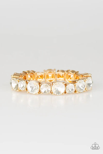 Born To Bedazzle - Gold Paparazzi Bracelet