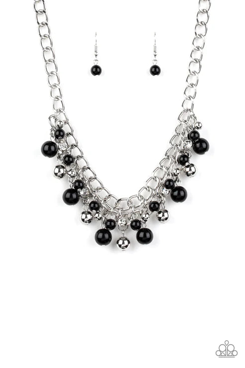 The Bride To BEAD - Black Paparazzi Necklace (PZ-5655)