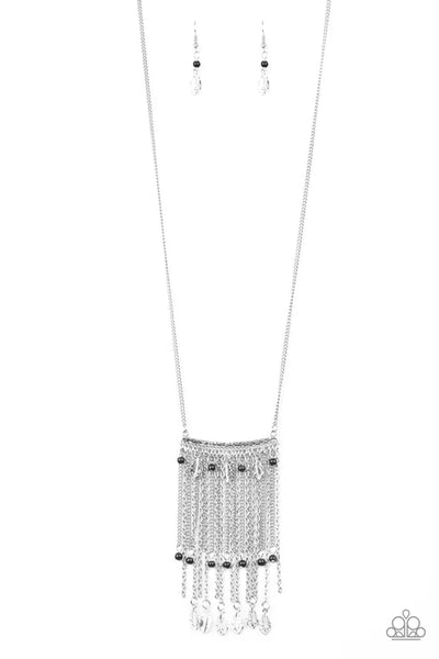 On The Fly - Black Paparazzi Necklace (PZ-5380)