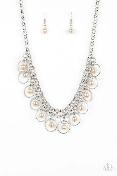 Party Time - Brown Paparazzi Necklace (PZ-5134)