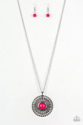 So Solar - Pink Paparazzi Necklace (PZ-3109)