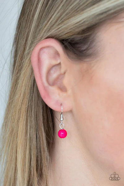 So Solar - Pink Paparazzi Necklace (PZ-3109)