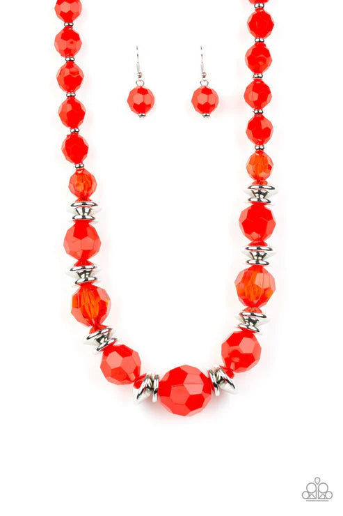 Dine and Dash - Red Paparazzi Necklace (PZ-S002)
