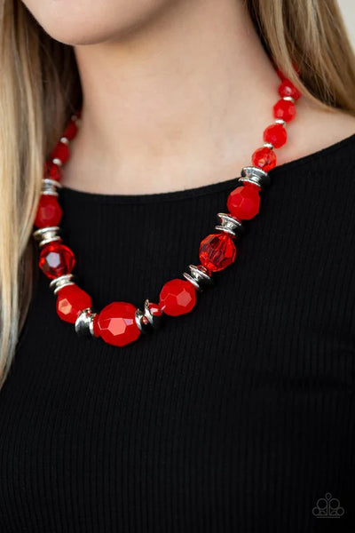 Dine and Dash - Red Paparazzi Necklace (PZ-S002)