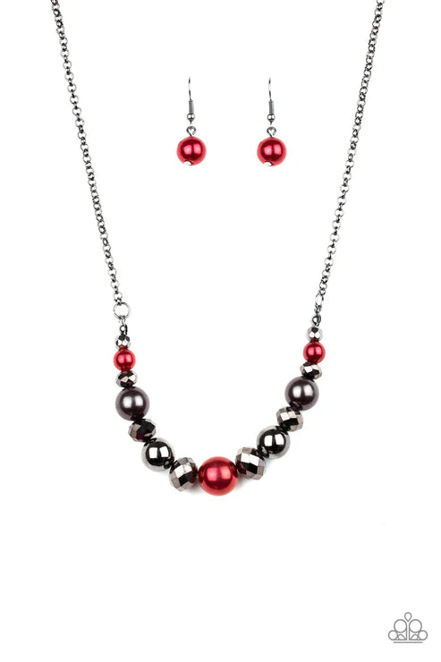 The Big-Leaguer - Multi Paparazzi Necklace (PZ-1927)