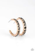 Welcome To Glam Town - Gold Paparazzi Earrings