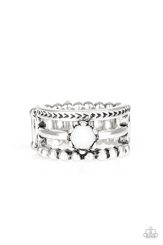 POP Rival - White Paparazzi Ring (T62)