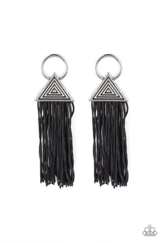 Oh My GIZA - Black Earrings - Paparazzi Accessories (PZ-780)