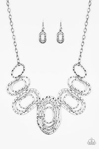 Empress Impressions - Silver Necklace - Paparazzi Accessories (PZ-5559)