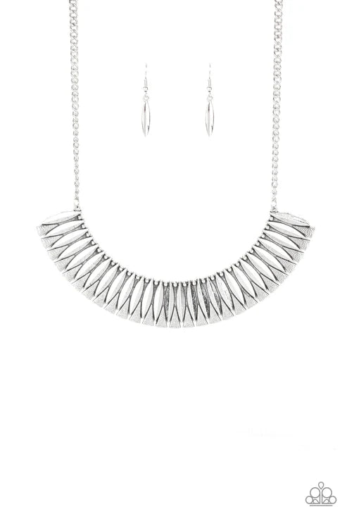 My Main MANE - Silver Paparazzi Necklace (PZ-201)