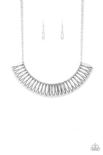 My Main MANE - Silver Paparazzi Necklace (PZ-201)
