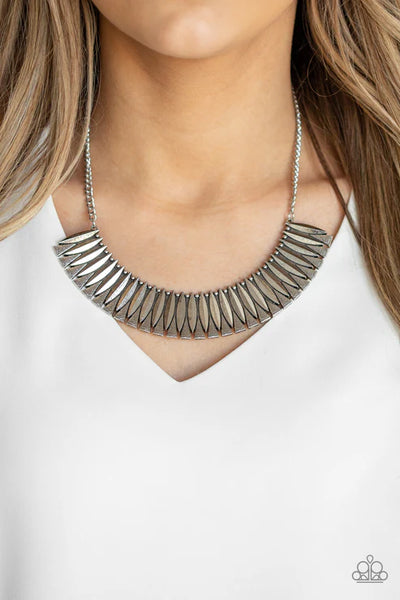 My Main MANE - Silver Paparazzi Necklace (PZ-201)