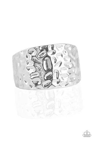 Hammerhead - Silver Paparazzi Ring (T49)