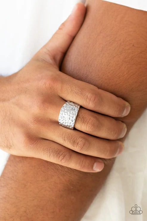 Hammerhead - Silver Paparazzi Ring (T53)
