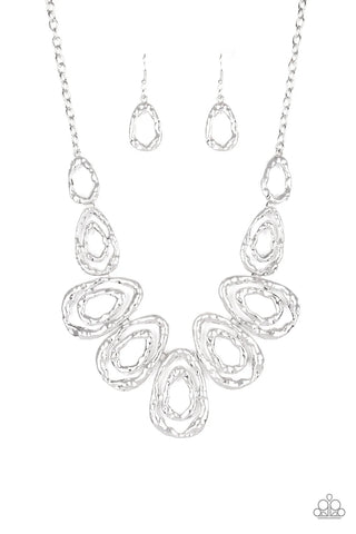 Terra Couture - Silver Paparazzi Necklace (PZ-4389)