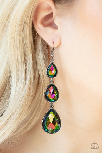 Metro Momentum - Multi Paparazzi Earrings (PZ-5727)
