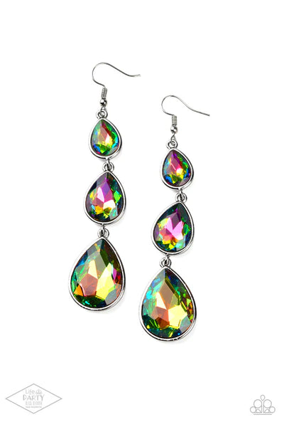 Metro Momentum - Multi Paparazzi Earrings (PZ-5727)