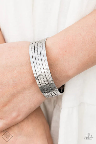 BAUBLE-Headed - Silver Paparazzi Bracelet (PZ-5424)