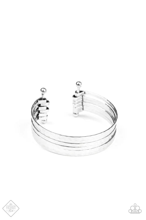 BAUBLE-Headed - Silver Paparazzi Bracelet (PZ-5424)